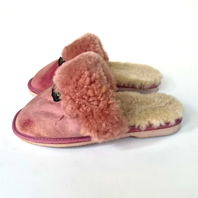 UGG Australia Women's Wool Lined Suede Cozy Slipper Shoes Pink Size US 7.5 - Image 1 of 4