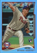 2014 Topps Chrome Blue Refractors #128 Ethan Martin
