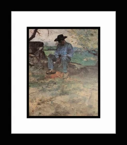 TOULOUSE-LAUTREC • Estampado artístico enmarcado personalizado ""Young Routy at Céleyran"" - Imagen 1 de 1