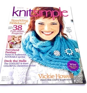 Knit Simple Winter Magazine Knitting Pattern Bk Sparkling Holidays 2011 - Picture 1 of 10