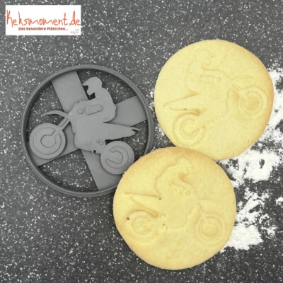 Keksausstecher Cookie Cutter Motocross Motorrad Motorcycle Plätzchen Teig Dough - Bild 1 von 4