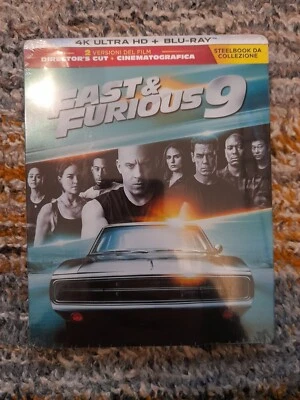FAST AND FURIOUS 9 4K UHD BLU RAY STEELBOOK + DIRECTOR'S CUT BRAND NEW SEALED  - Image 1 of 4