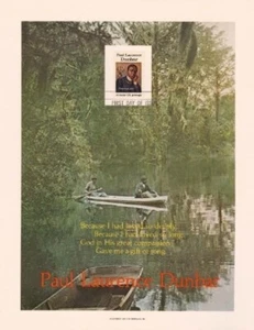 1554 10c PAUL LAURENCE DUNBAR - H.E. Hoja Harris - Imagen 1 de 1