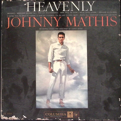 JOHNNY MATHIS HEAVENLY COLUMBIA RECORDS VINYL LP 167-1 - Image 1 of 4