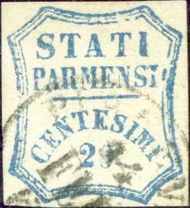 91/ 63 - Governo Provvisorio - Cent. 20 (N. 15), firma - Picture 1 of 1
