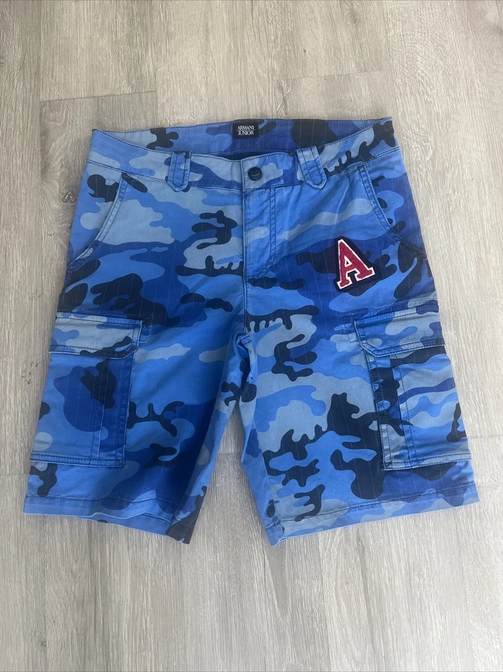 Armani Junior Camo Shorts - Image 1 of 4