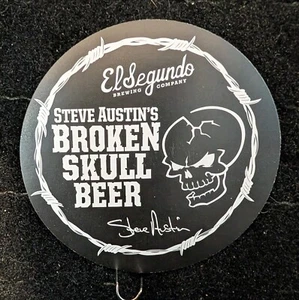 Stone Cold Steve Austin Bier Aufkleber Broken Skull Pro Wrestler Größe 3" Durchmesser - Bild 1 von 2