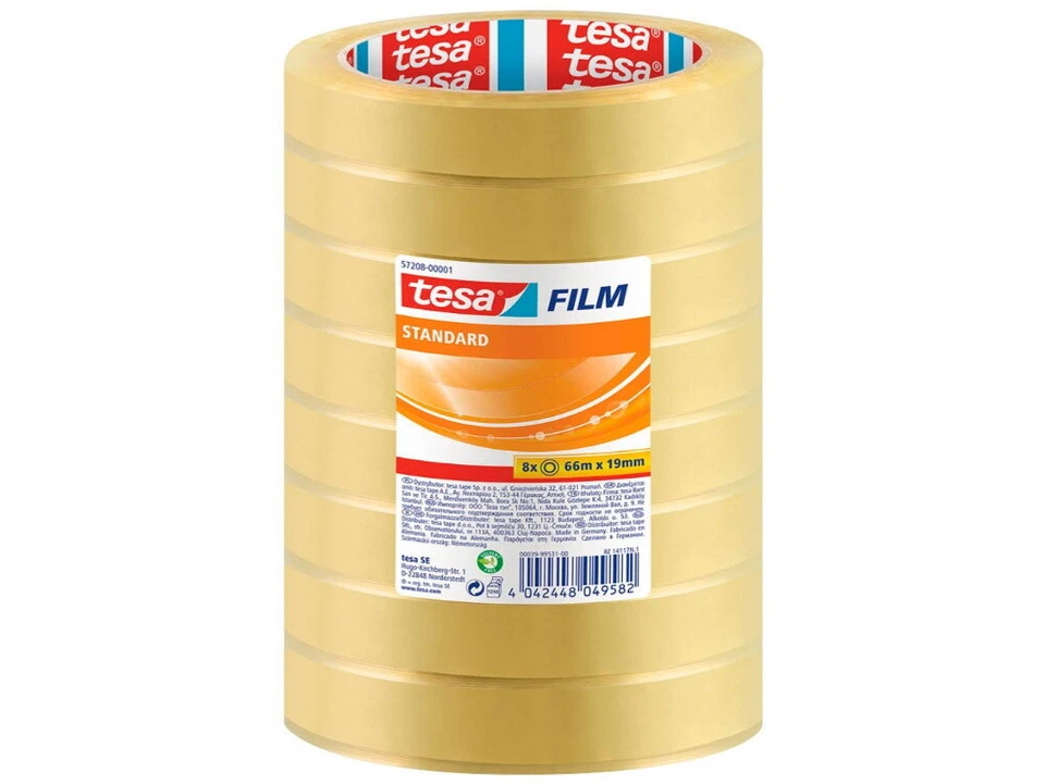 40 Rollen Tesafilm 19mm x 66m Klebefilm Klebestreifen Klebe-film Tesa 57208