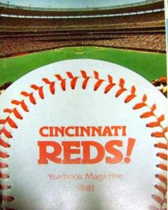 1981 Cincinnati Reds Yearbook autographed by 8 Marty Brennaman George Foster