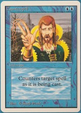 Counterspell Unlimited NM Blue Uncommon MAGIC MTG CARD (ID# 240836) ABUGames