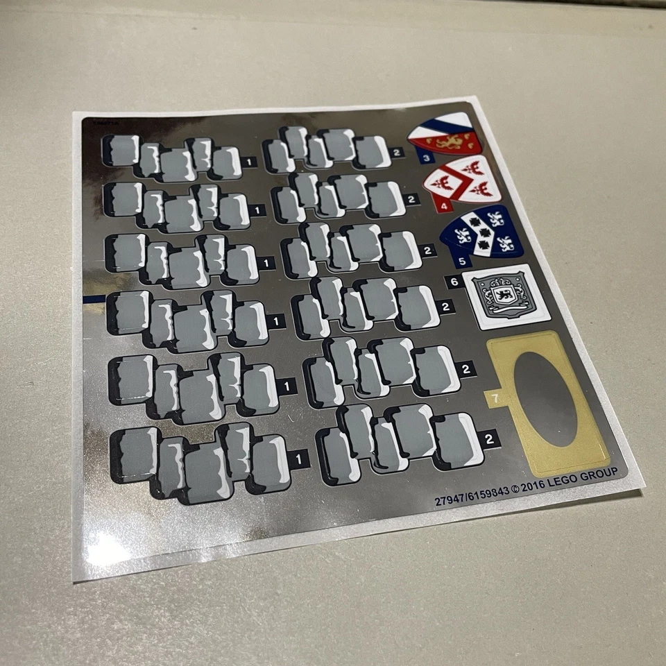 Lego Original Sticker Sheet from Disney Castle Set 71040 - Image 1 of 1