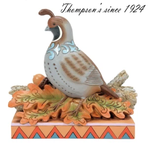 Figura Jim Shore Heartwood Creek codorniz sentada en hojas 6016632 nueva en caja - Imagen 1 de 4
