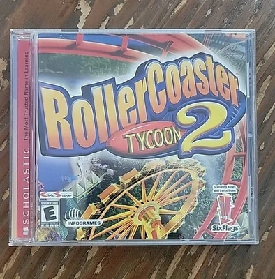 RollerCoaster Tycoon 2 Featuring Rides and Parks from Six Flags PC Game 2002  - Image 1 of 4
