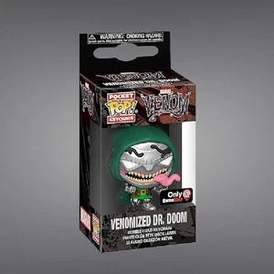 Portachiavi esclusivo Venomized Dr. Doom Funko Pop Gamestop - Foto 1 di 7