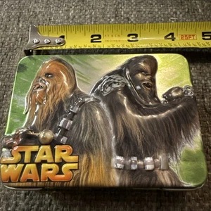 2005 Vintage Star Wars Wookies Chewbacca 4” Mini Lunch Box Storage Collectible - Picture 1 of 8
