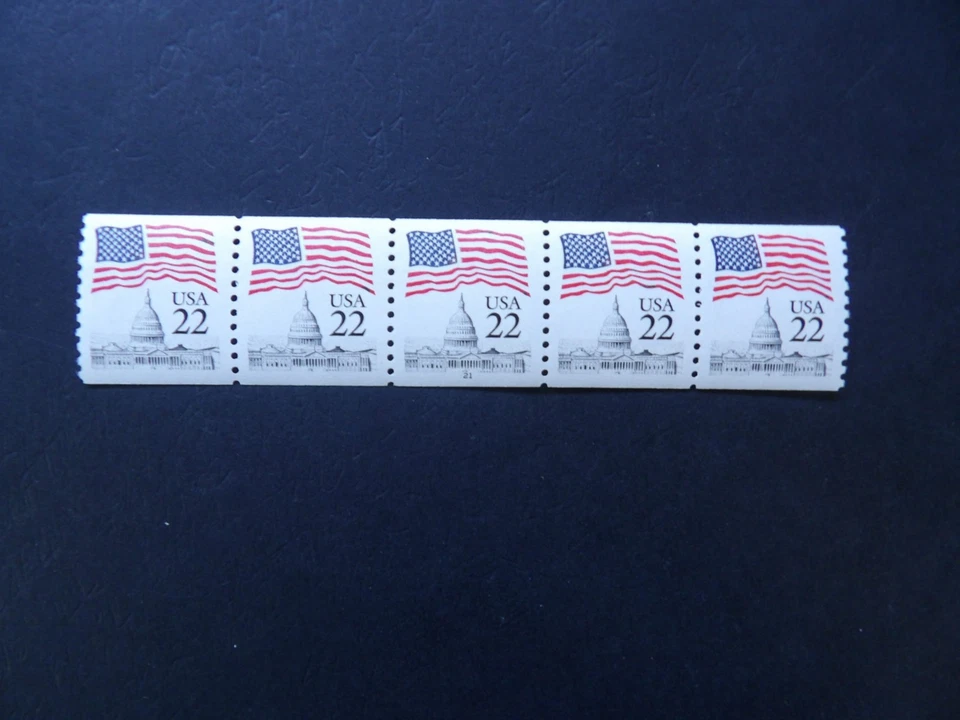 #2115 22c Flag over Capitol PNC5 #21  MNH OG VF - Image 1 of 1