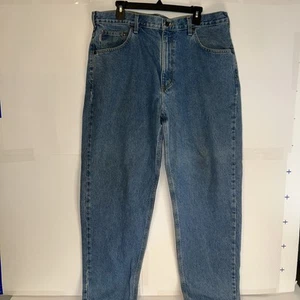 Carhartt Jeans Mens 40x32 B17 STW Blue denim (measures 41x31.5) workwear 0003 - Picture 1 of 17
