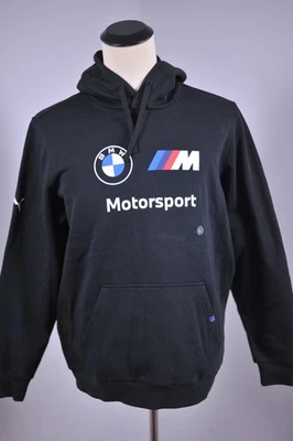 Nuevo Puma BMW Motorsport Pullover Sudadera con Capucha Negro Para Hombre Grande L Foto 1 de 4