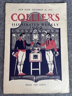 1901 Collier's Illustrated Weekly December 28th New Year's - Image 1 of 4