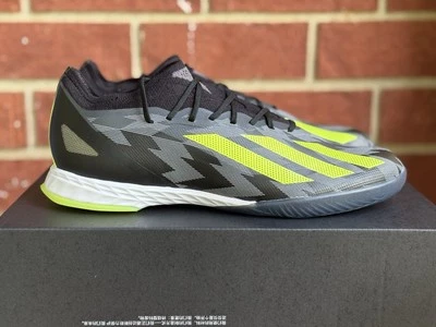 Tênis de futebol Adidas Crazyfast Injection .1 preto amarelo tamanho 12 masculino novo indoor - Imagem 1 de 4