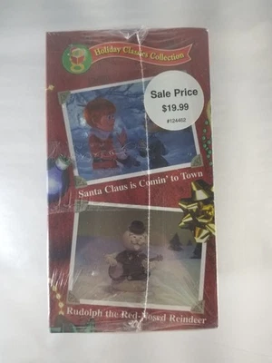 Holiday Classics Collection VHS 4 Tape Box Set Rudolph Frosty Santa Drummer - Imagem 1 de 4