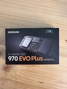 Samsung 970 EVO Plus M.2 NVMe 1 TB SSD MZ-V7S1T0BW Hard Disk Interno Disco Rigid - Afbeelding 1 van 3