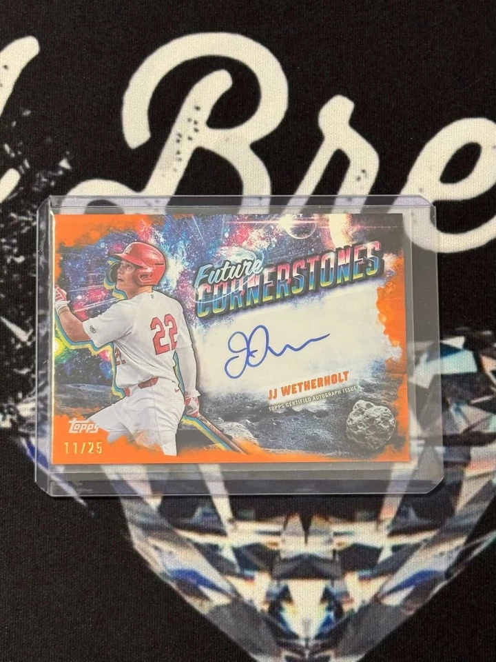 2025 Topps Pro Debut Future Cornerstone JJ Wetherholt #FC-JW Orange SSP /25 (RC) - Image 1 of 1
