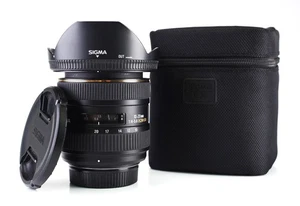 Sigma EX 10-20mm DC HSM F4-5.6 Zoom For Nikon Lens Front & Rear Cap & Hood DSLRs - Picture 1 of 17