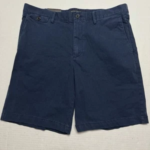 Banana Republic Slim Fit Lived In Chino Short In Preppy Navy 9" Inseam Size: 34 - Picture 1 of 6