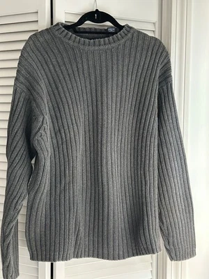 Suéter para mujer Gap grueso gris acanalado manga larga talla XL Foto 1 de 4