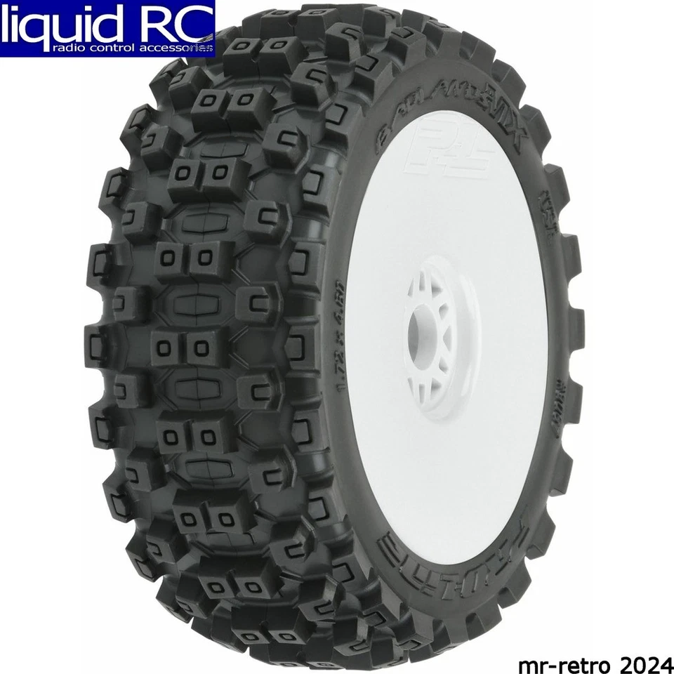 Neumáticos para buggy Pro-Line 906731 Badlands Mx M2 1/8 montados blancos delanteros o traseros (2) Foto 1 de 1