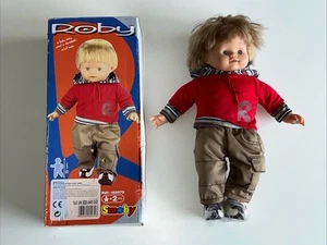 Smoby Doll Boy Roby Toddler Large Blonde Blue Eyes Vintage New Old Stock Boxed - Picture 1 of 13