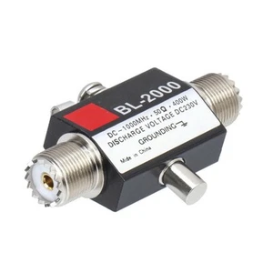 Iron BL-2000 Coaxial Thunder Arrestor PL259 Female To PL259 Female Connector - Photo 1/9