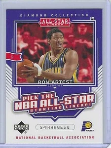 RON ARTEST 2004 UD DIAMOND COLLECTION ALL-STAR LINEUP #AS37 / PACERS - Picture 1 of 2