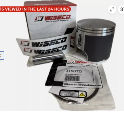Yamaha MX360 DT360 MX DT 360 Wiseco 2 RING Piston & Rings Kit 80 80.5 81mm NEW! - Imagen 1 de 4