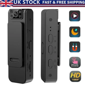 Portable Mini Body Camera HD 1080P Night Vision DV Cam Recorder Clip on Body UK - Picture 1 of 15