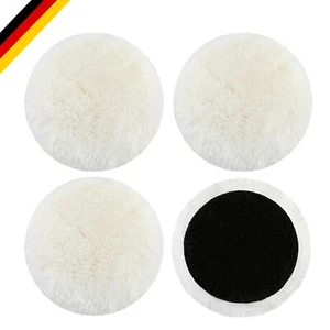 4tlg 125mm Wolle Polieraufsatz Kompatibel mit Exzenterschleifer mit Klett Wol... - Bild 1 von 9