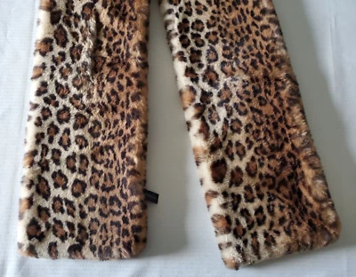 Lane Bryant Scarf Bright Leopard Print Faux Fur Neck Warmer - Image 1 of 3