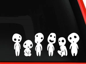 Princess Mononoke Kodama Spirits Car Truck Suv Window Laptop Kitchen 8" White - Bild 1 von 1
