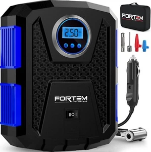 Tyre Inflator Portable Air Compressor 150 PSI, Bike Pump, 12V Electric Air Pump - Picture 1 of 6