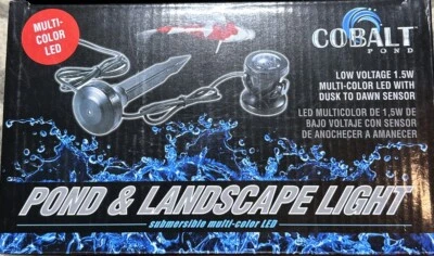 Cobalt Pond & Landscape LED Light Spotlight Submersible Multi-Color NEW - Image 1 of 2