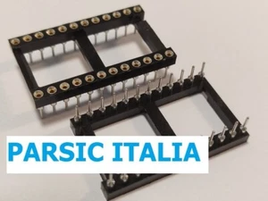 ZOCCOLO TORNITO P=2,54 DIP=24 PIN (12+12PIN) MODELLO LARGO ( = 10 PEZZI) - Bild 1 von 4