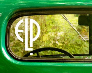 2 ELP EMERSON LAKE AND PALMER DECAL Stickers For Car Truck Window Bumper Laptop - Picture 1 of 1
