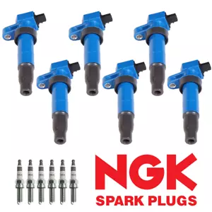 Performance Ignition Coil & NGK Iridium Spark Plug for Hyundai Santa Fe UF546 - Picture 1 of 6
