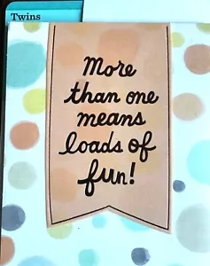 Hallmark New Babies Congratulations Parents Cards TWINS -TRIPLETS 6 Choices 84R - Picture 1 of 16