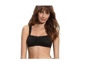 DKNY BH schwarz gepunktet "Classic Beauty" Spitze wandelbar Bandeau Small 735115 - Bild 1 von 1