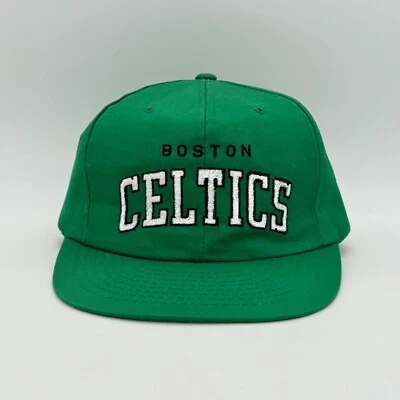 Boston Celtics Starter NBA Basketball Vintage 90s Script Snapback Sports Hat Cap - Image 1 of 4