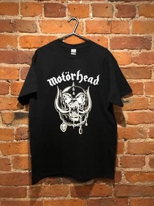 MOTORHEAD Logo T-Shirt (Rock Retro Vintage) Unisex Ladies Mens (Black) - Picture 1 of 2