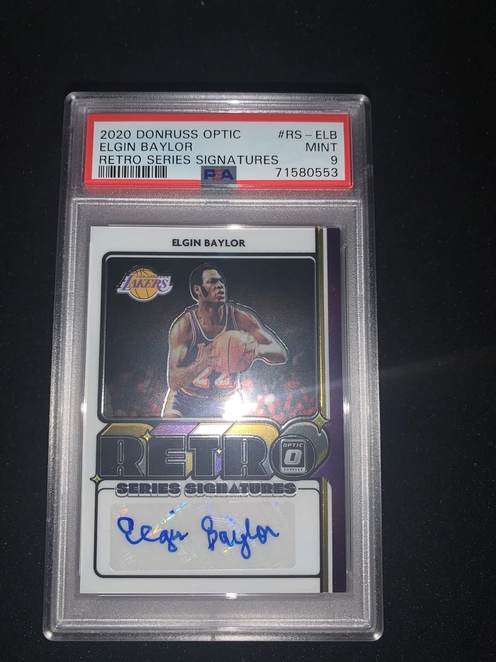 Donruss Optic Elgin Baylor Retro Series Signatures 2020-21 automático/49 PSA 9 Foto 1 de 1