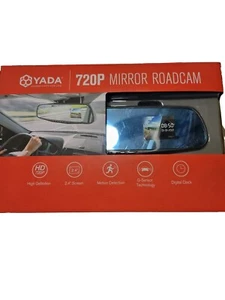 YADA 720p Rear View Mirror Road Cam 2.4' Screen 120° Angle Motion Detection. - Picture 1 of 2